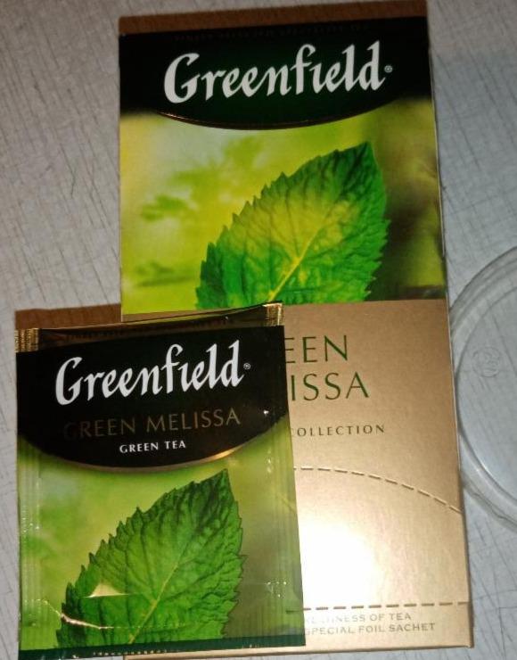 Фото - чай зеленый green melissa tea Greenfield