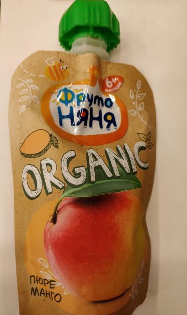 Фото - Фруктовый organic пюре манго