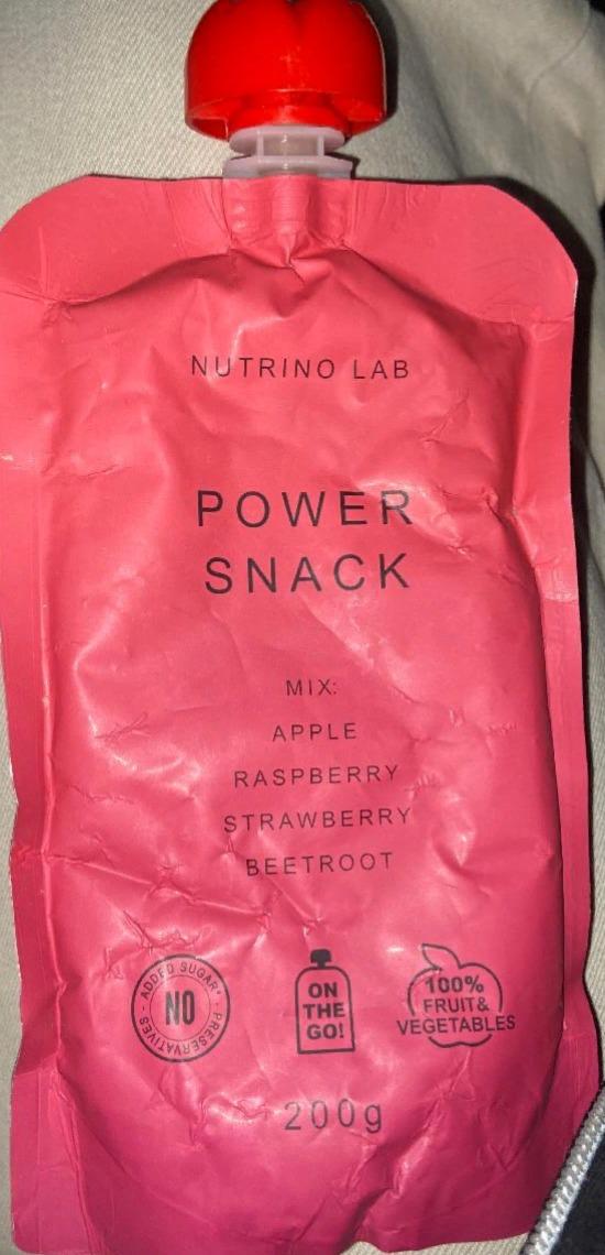 Фото - Пюре яблоко, малина, клубника, свекла Power snack Nutrino Lab