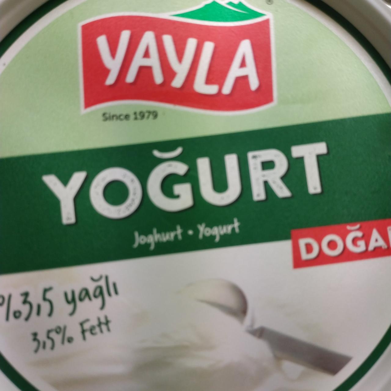 Фото - Йогурт белый 3.5% Yogurt Yayla
