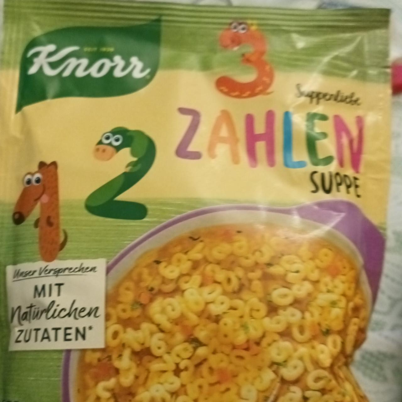 Фото - суп с макаронами в форме цифр Suppe zahlen Knorr