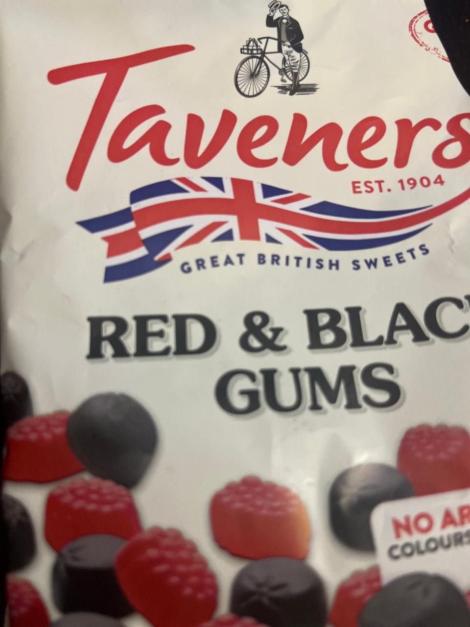 Фото - Конфеты жевательные red&black gums Taveners