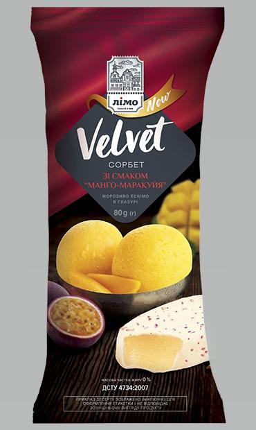 Фото - Мороженое сорбет со вкусом манго-маракуйя Velvet Лимо
