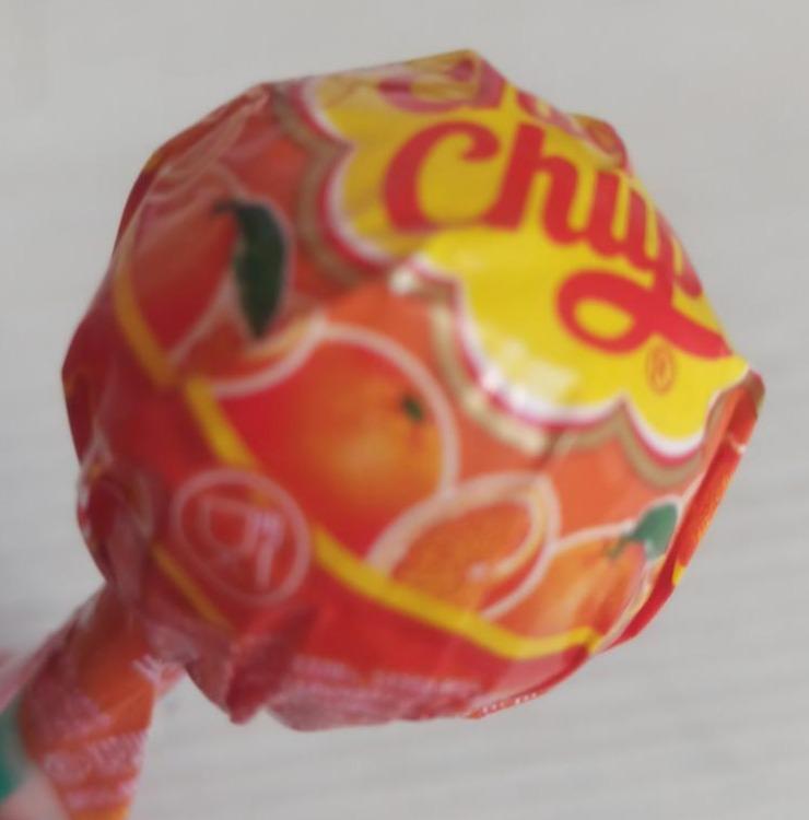 Фото - карамель на палочке со вкусом апельсина Chupa Chups