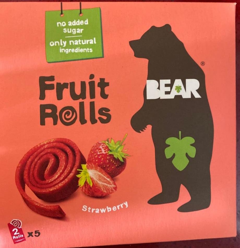 Фото - Пастила фруктовая Fruit rolls Strawberry Bear