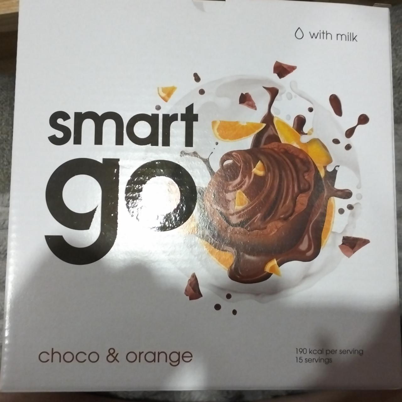Фото - Сухая смесь для приготовления коктейля со вкусом шоколад с апельсином Smart Go (Смарт Гоу)