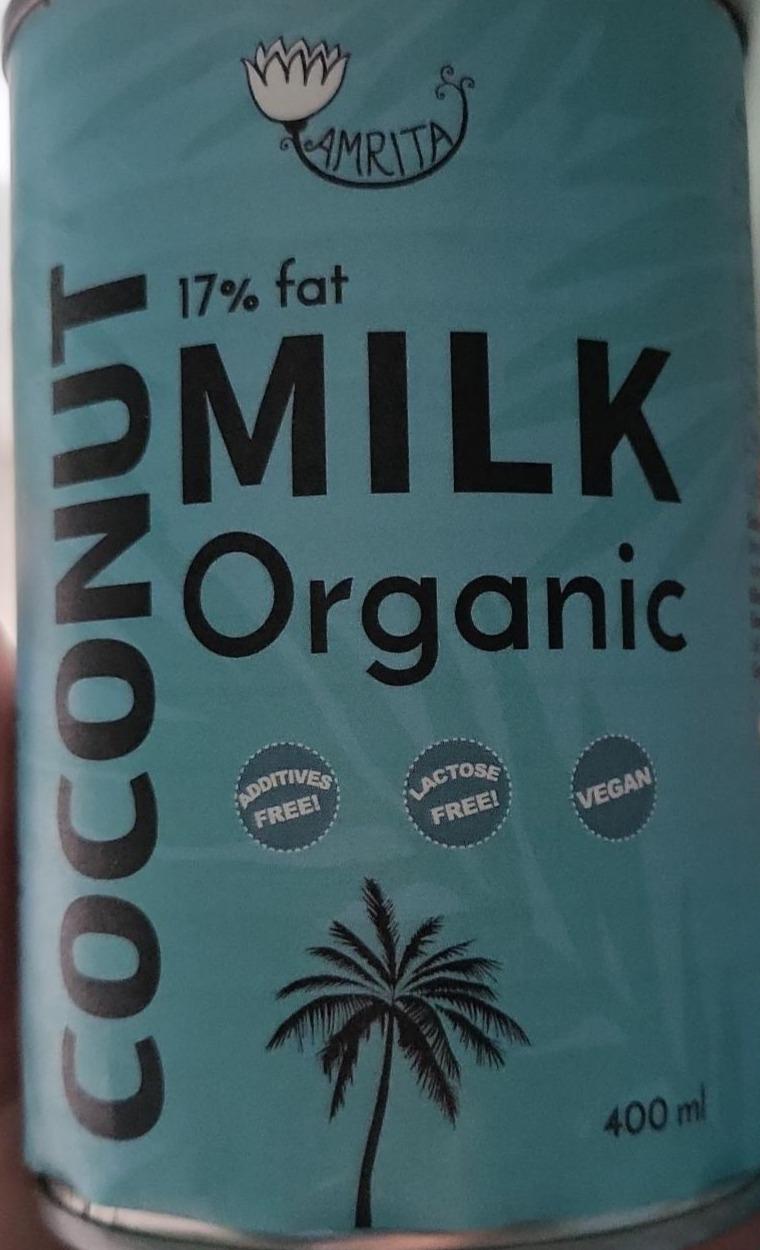 Фото - Молоко кокосовое органическое Amrita