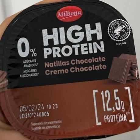Фото - High Protein Pudding creme Chocolate Milbona