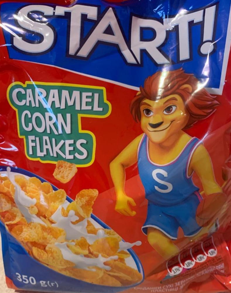 Фото - Завтраки сухие зерновые Кукурузные хлопья со вкусом карамели Start Corn Flakes