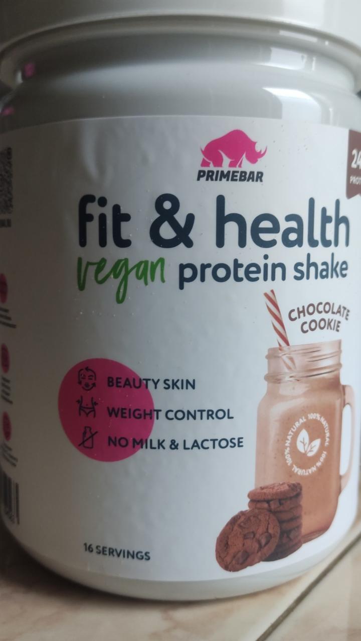 Фото - Fit health vegan protein shake chocolate cookie Primebar