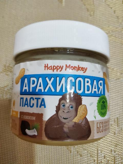 Фото - арахисовая паста с кокосом Happy Monkey