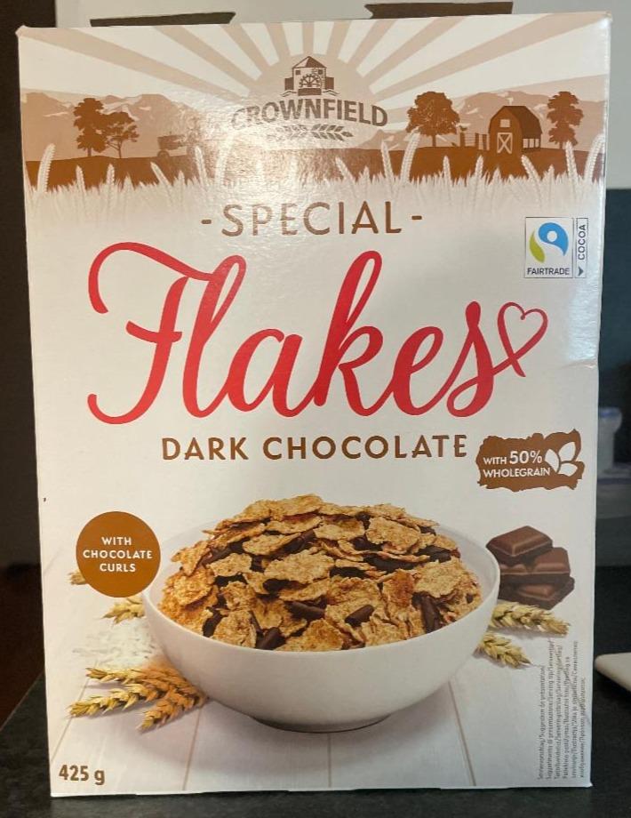 Фото - Flakes Dark Chocolate Crownfield