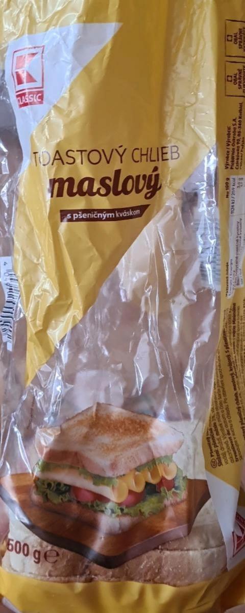 Фото - Toastovy chlieb Maslovy K-Classic