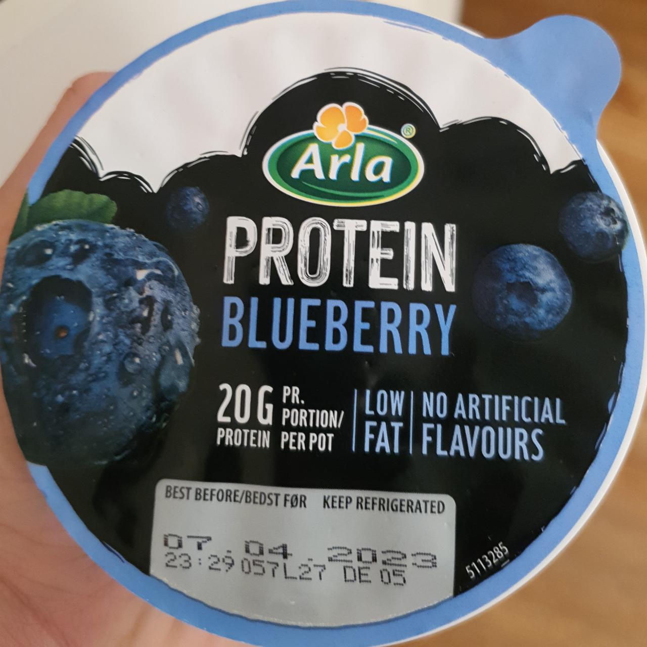 Фото - протеиновый йогурт черника Arla