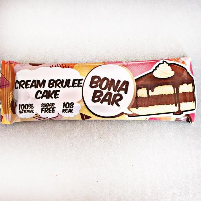 Фото - Bona Bar cream brulee cake батончик крем брюле