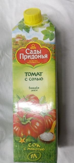 Фото - Сок 'Сады Придонья' томатный с солью