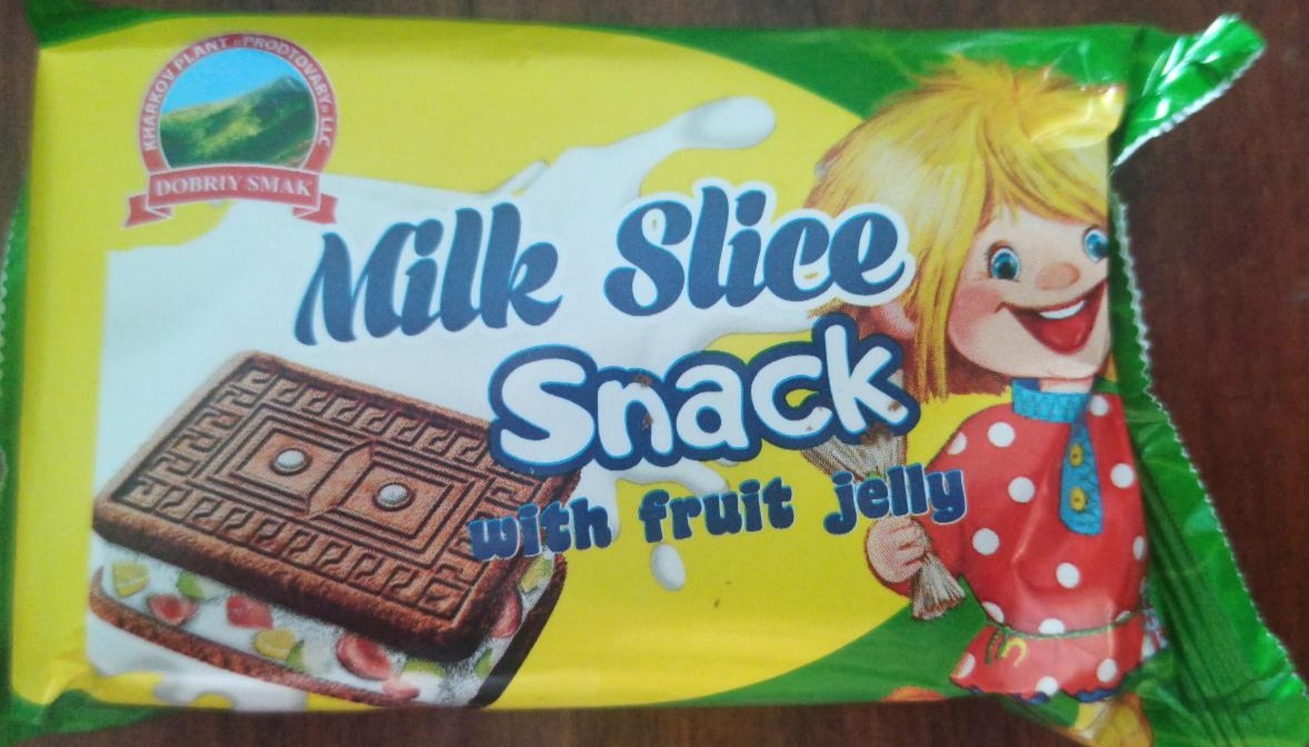 Фото - milk slice snack with fruit jelly Dobriy smak