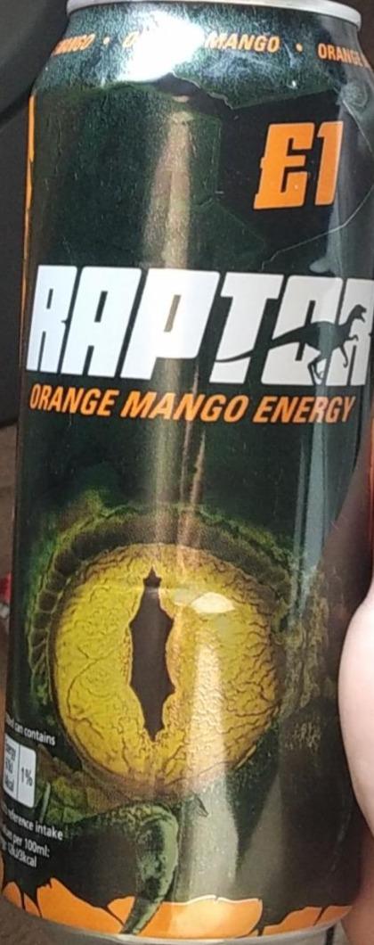 Фото - энергетик со вкусом манго и апельсина Raptor