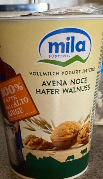 Фото - йогурт c грецким орехом Mila