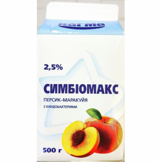 Фото - йогурт персик маракуйя 2.5% Симбиомакс