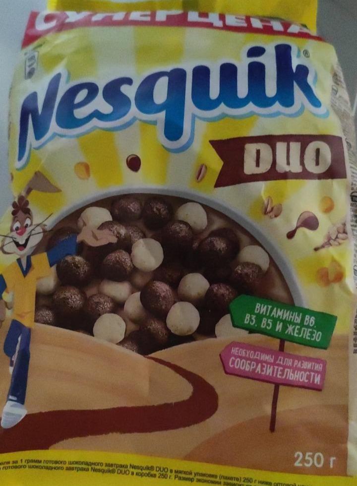Фото - Завтрак готовый Nesquik DUO шоколадные шарики Nestle