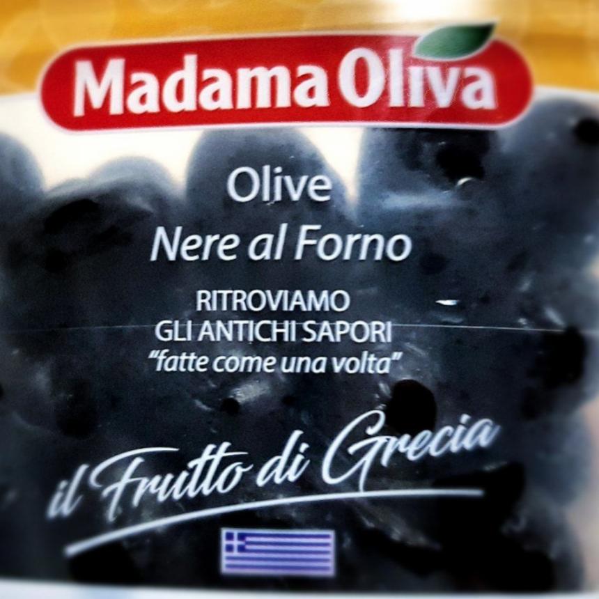 Фото - Маслины вяленые с косточками Olive Nere al Forno Madama Oliva