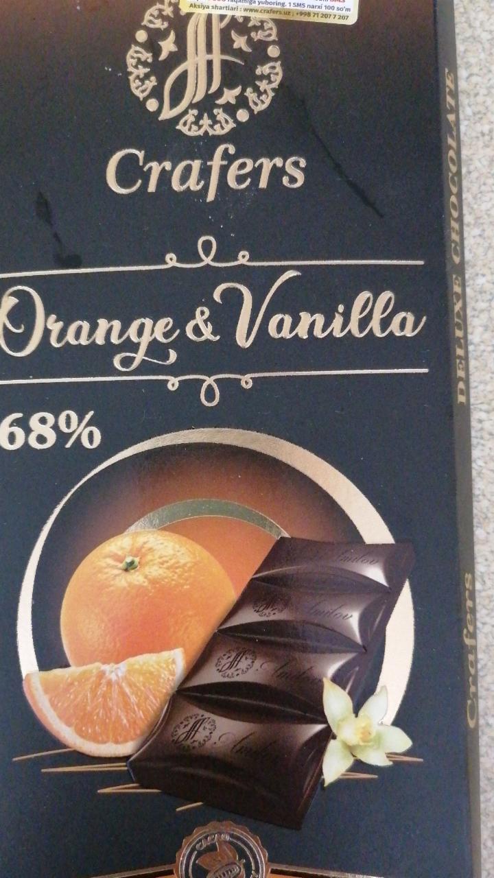 Фото - Шоколад темный со вкусом апельсина и ванили Orange & vanilla Crafers