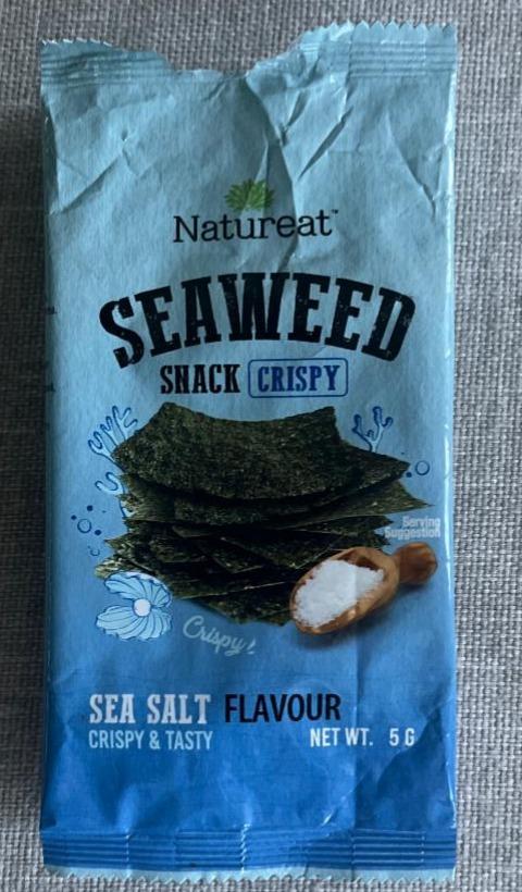 Фото - Чипсы нори из морских водорослей с морской солью Snack crispy Seaweed Natureat