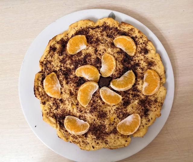 Фото - тыквенный пирог на основе с апельсином и специями