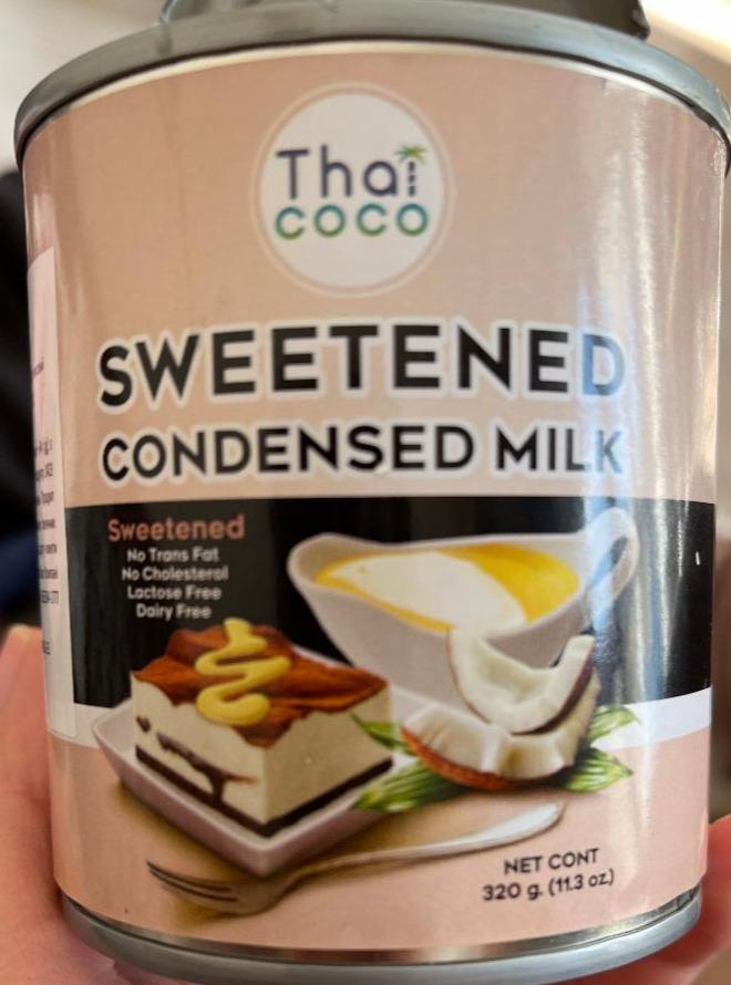 Фото - Молоко кокосовое сгущенное с сахаром Thai Coco