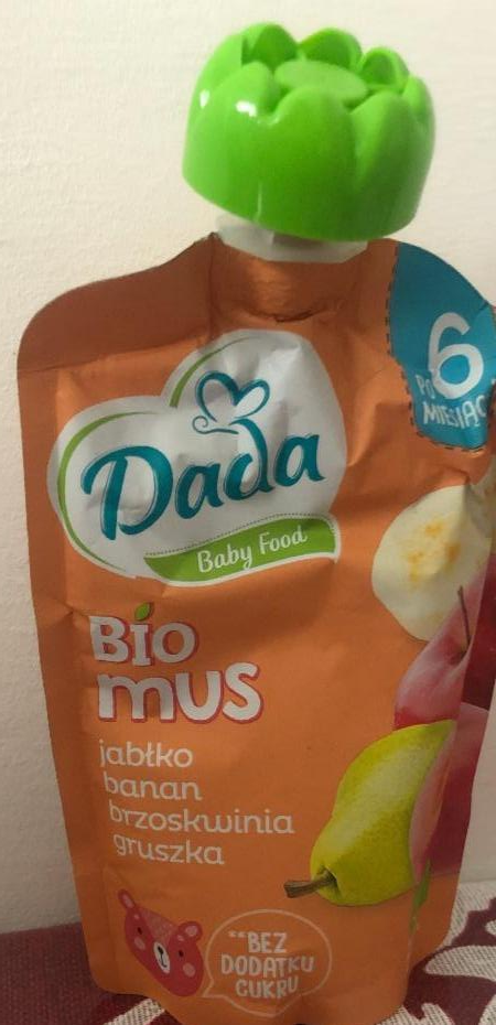 Фото - Био фруктово-овощной мусс Dada Baby Food