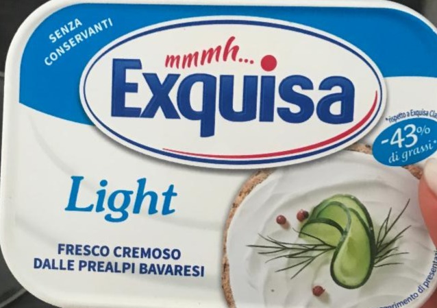 Фото - Сыр сливочный йогурт лайт с травами 14% Exquisa 