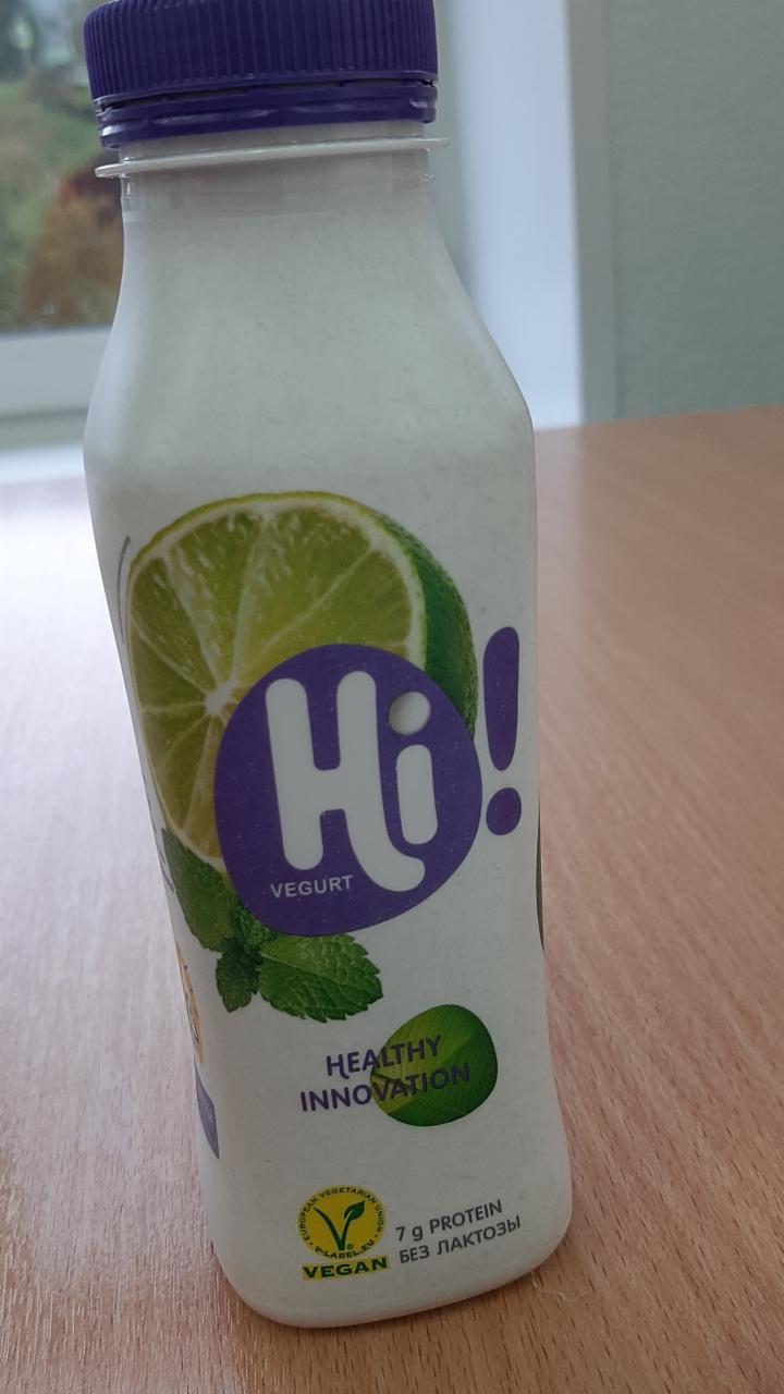 Фото - напиток растительный на йогуртовой заправке с лимоном и лаймом Hi