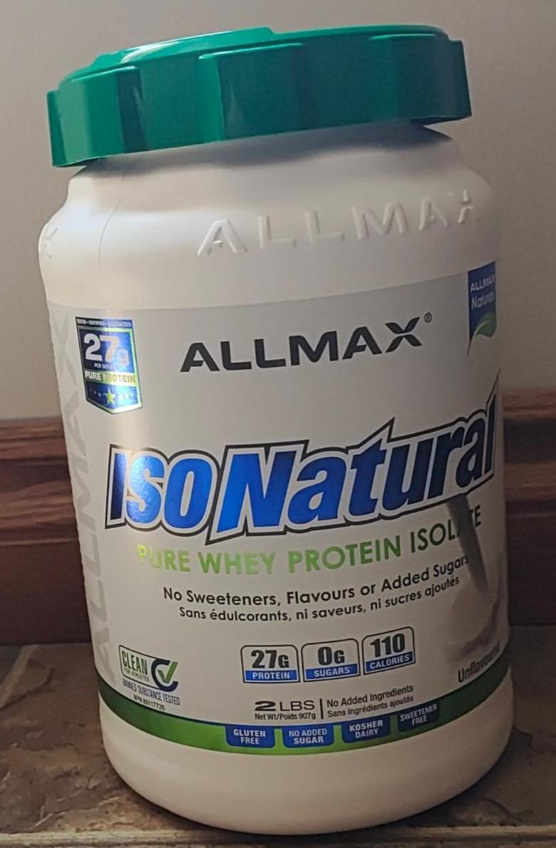 Фото - Протеин Pure Whey Protein Isolate IsoNatural AllMax Nutrition