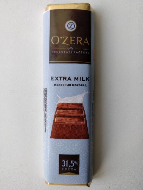 Фото - Молочный шоколад Extra milk O'zera