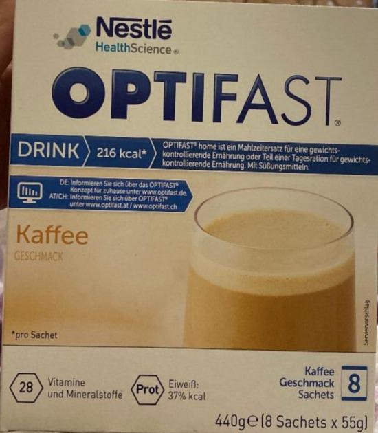Фото - Optifast Home Drink Kaffee Pulver Nestle