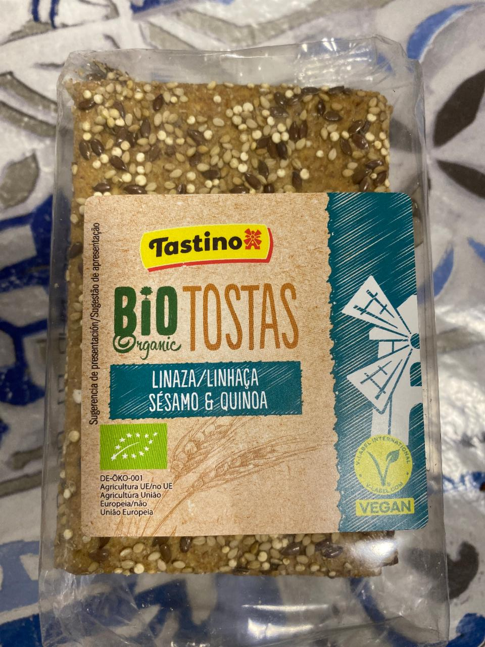 Фото - Bio Organic Crisp Bread Quinoa&Seeds Tastino