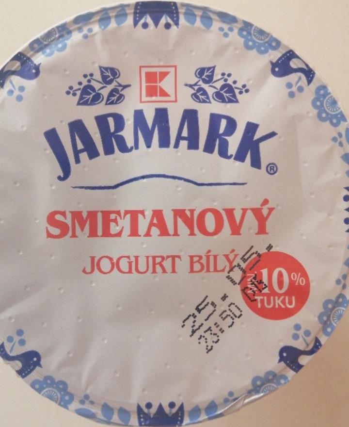 Фото - йогурт сливочный белый Smetanový K-Jarmark
