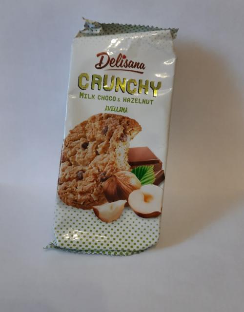 Фото - Хрустящее печенье с кусочками молочного шоколада и лесным орехом Crunchy Delisana