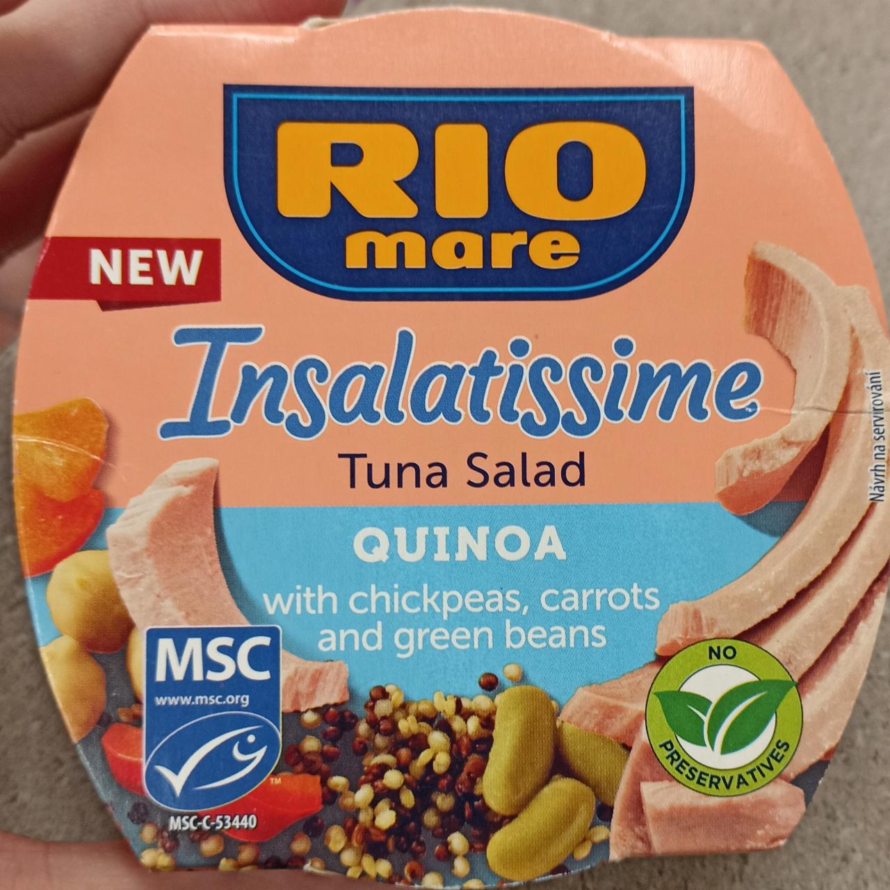 Фото - Insalatissime tuna salad quinoa with chickpeas, carrots and green beans Rio mare