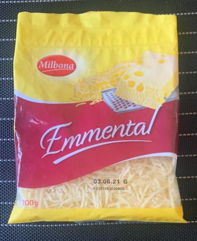 Фото - тертый сыр эмменталь Milbona