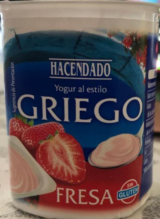 Фото - Йогурт клубничный Griego Hacendado