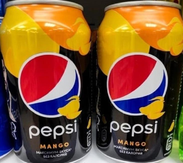 Фото - напиток газированный безалкогольный Mango Pepsi