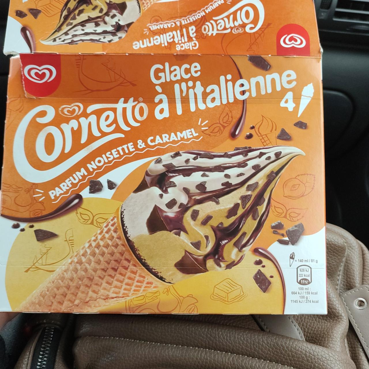 Фото - мороженое Caramel&Hazelnut Cornetto Soft