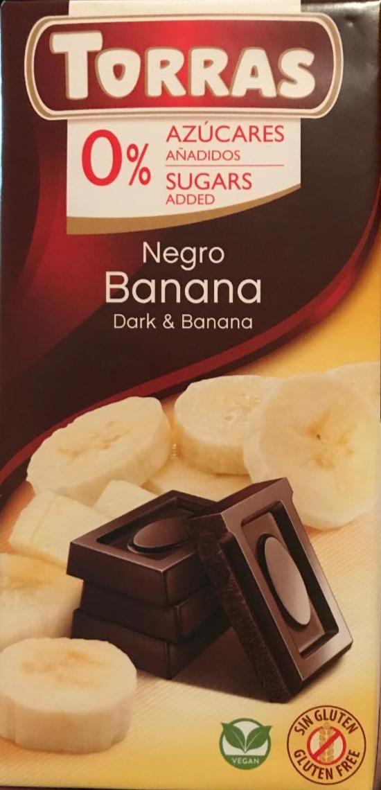 Фото - Темный шоколад с бананом Dark&Banana Torras