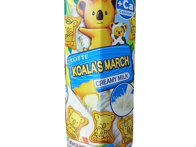 Фото - Печенье Lotte Koala’s March 'Коала Марч' с молочно-кремовой начинкой