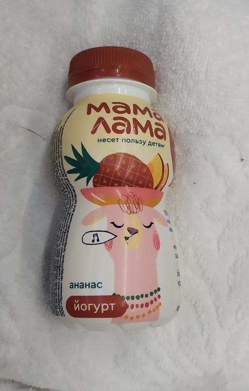 Фото - йогурт питьевой ананас Мама Лама