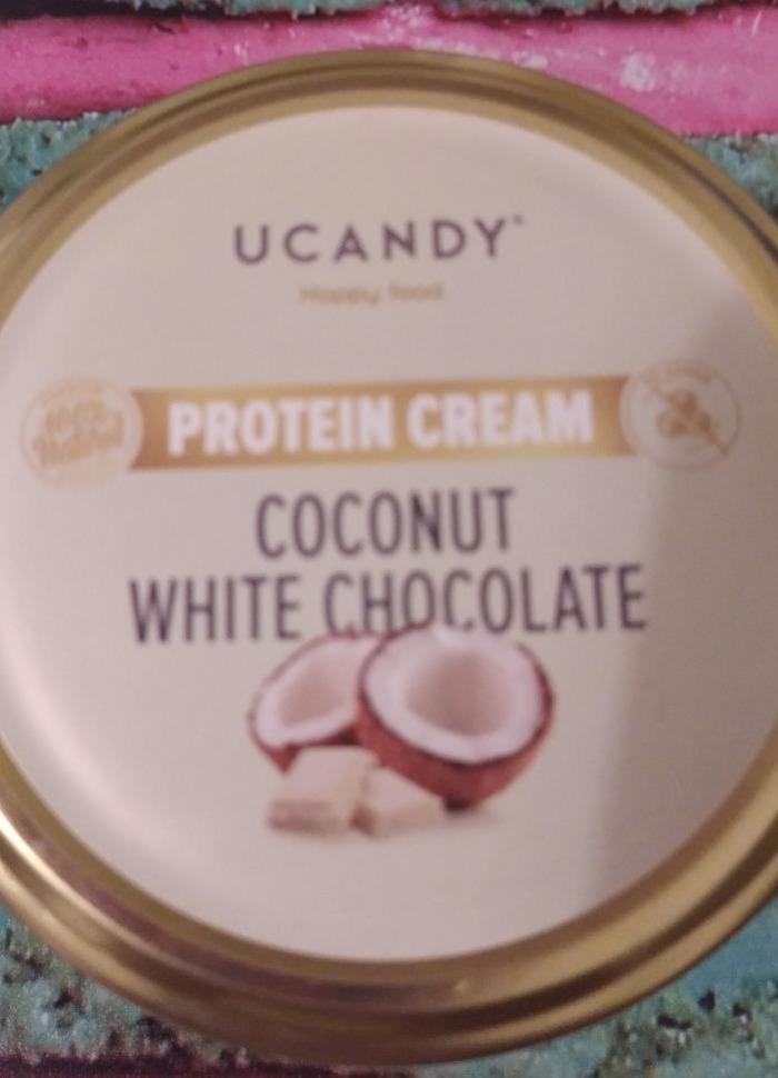 Фото - протеиновая паста кокос и белый шоколад Ucandy