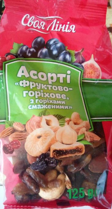 Фото - Асорти фруктово-ореховое с орехами жаренными Своя Линия