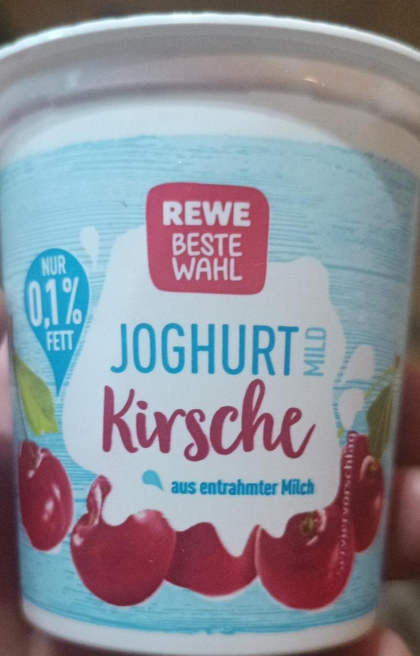 Фото - Joghurt Kirsche aus Milch 0.1% Rewe